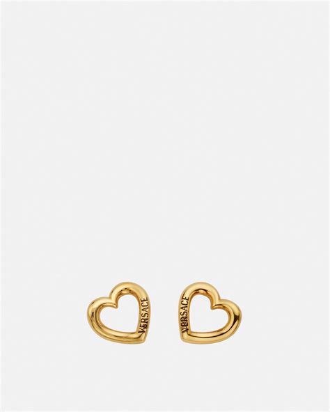 versace hart earrings|versace snake earrings.